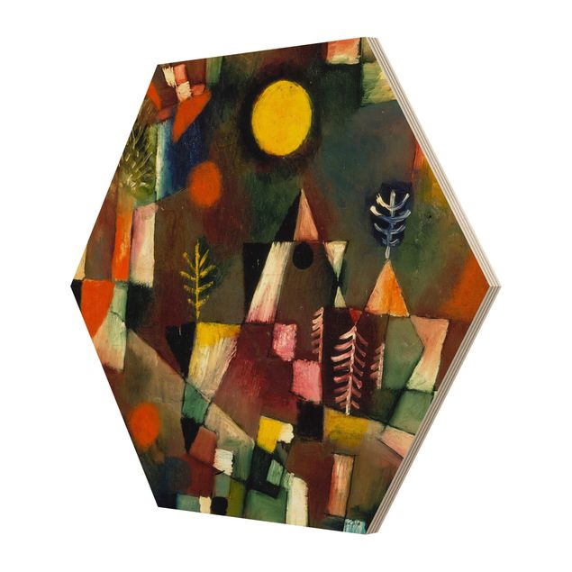 Réplicas de quadros famosos para decoração Paul Klee - The Full Moon