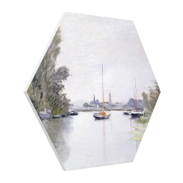 quadros de paisagens Claude Monet - Argenteuil Seen From The Small Arm Of The Seine