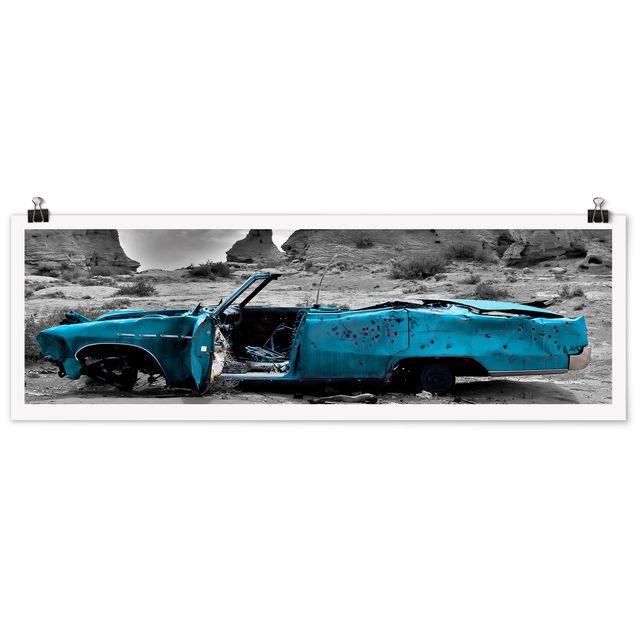 quadro carros Turquoise Cadillac