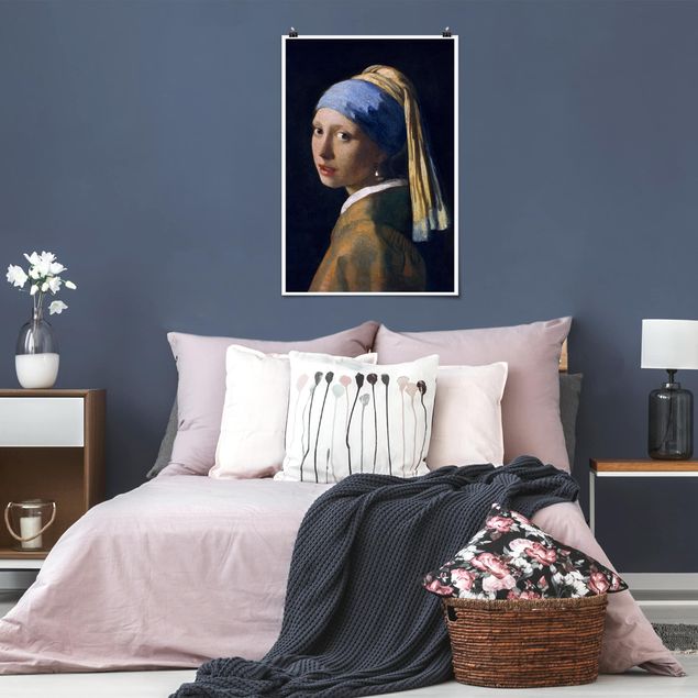 Posters quadros famosos Jan Vermeer Van Delft - Girl With A Pearl Earring