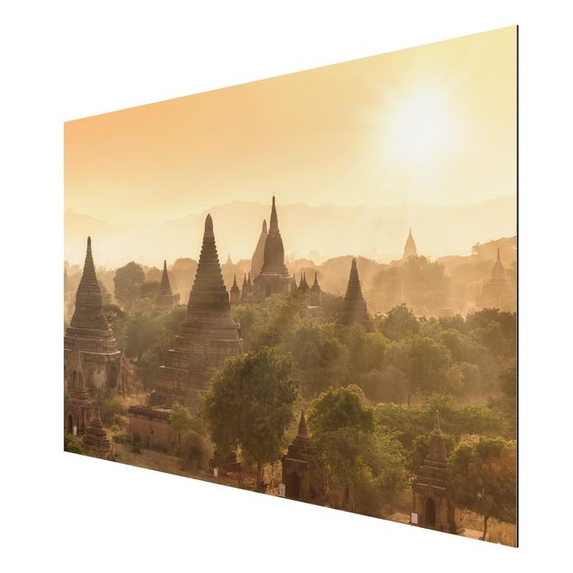 quadros de paisagens Sun Setting Over Bagan