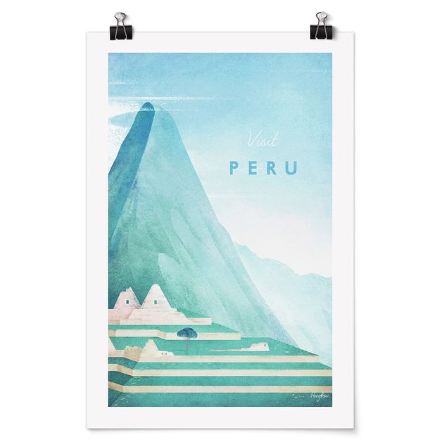 Posters cidades e paisagens urbanas Travel Poster - Peru