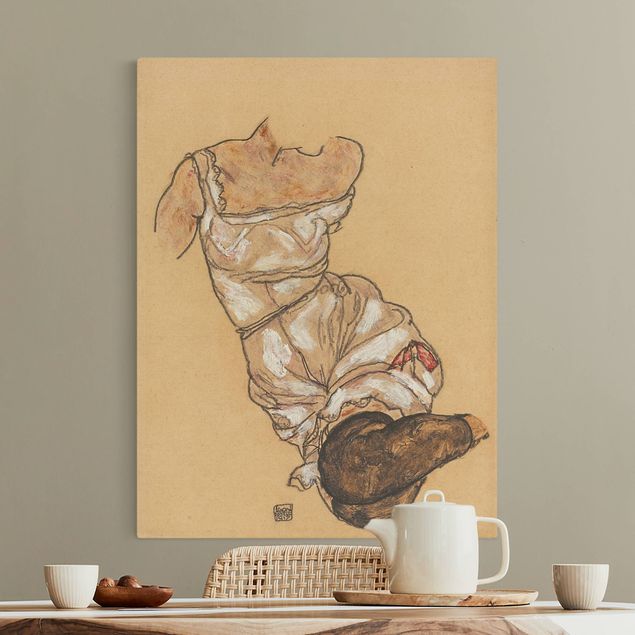 decoraçoes cozinha Egon Schiele - Female Torso In Underwear