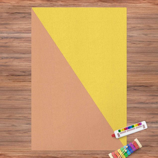 tapete para sala moderno Simple Triangle In Yellow
