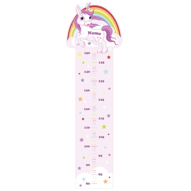 Decoração para quarto infantil Unicorn Rainbow With Customised Name