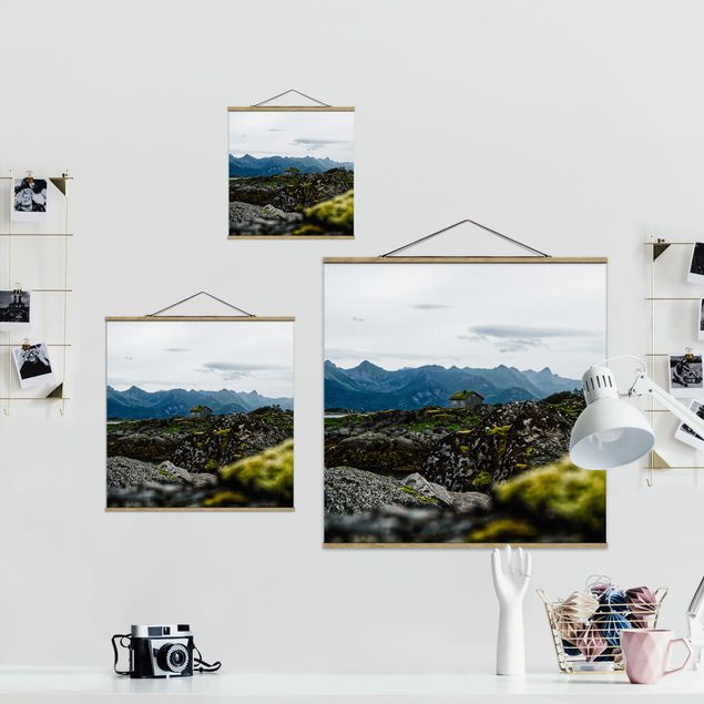 quadros decorativos para sala modernos Desolate Hut In Norway