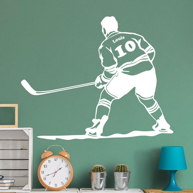 decoração para quartos infantis Hockey player