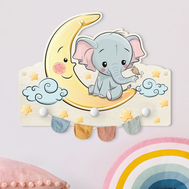 Decoração para quarto infantil Elephant Moon