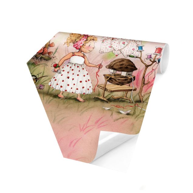 papel parede rosa The Strawberry Fairy - Tailor's Room