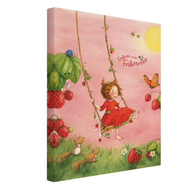 Quadros decorativos The Strawberry Fairy - Tree Swing