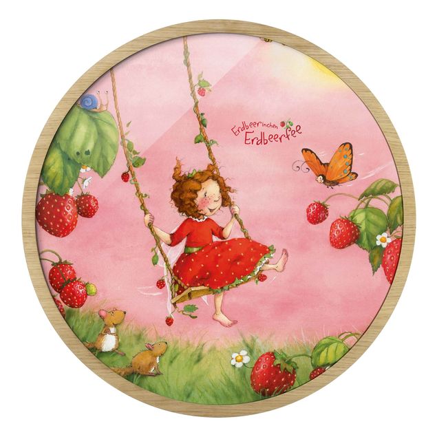 Quadros rosas The Strawberry Fairy - Tree Swing