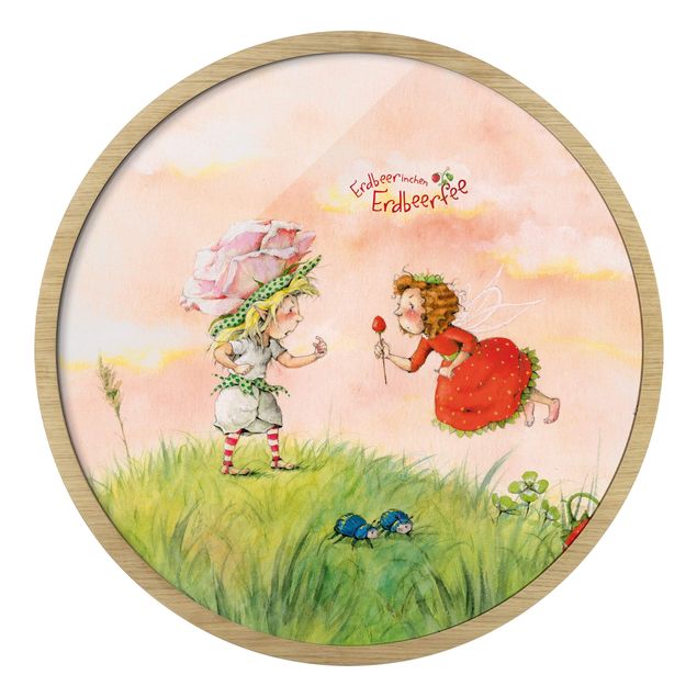 decoração quadros Little Strawberry Strawberry Fairy - Pink Rose