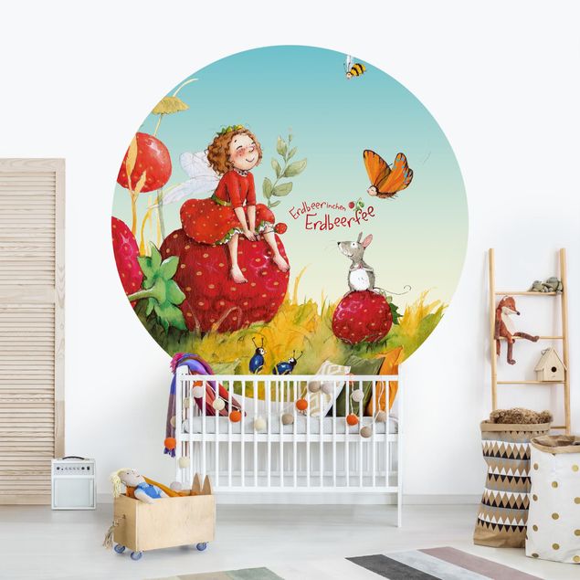 Papel de parede borboletas Little Strawberry Strawberry Fairy - Enchanting