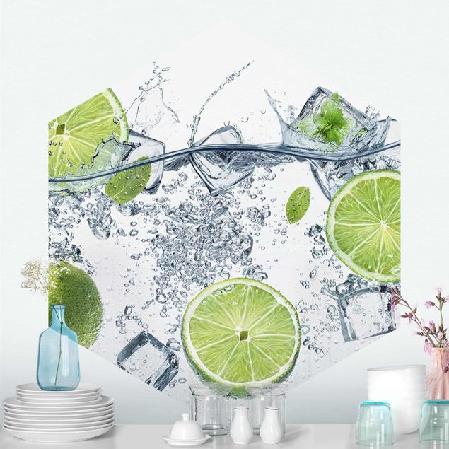 papel de parede moderno para sala Refreshing Lime