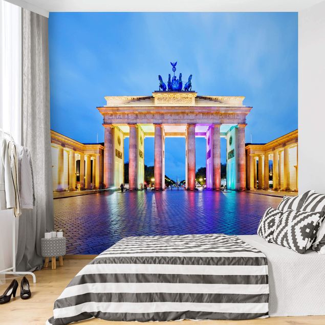 Papel de parede 3D Illuminated Brandenburg Gate