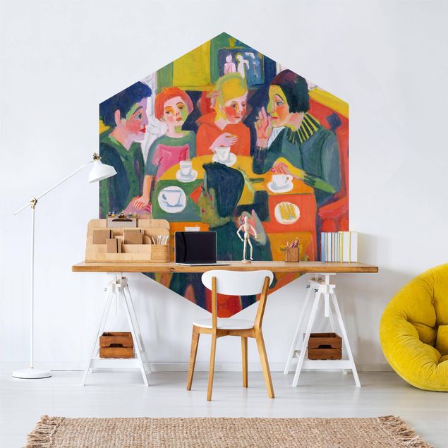 papel de parede moderno para sala Ernst Ludwig Kirchner - Coffee Table