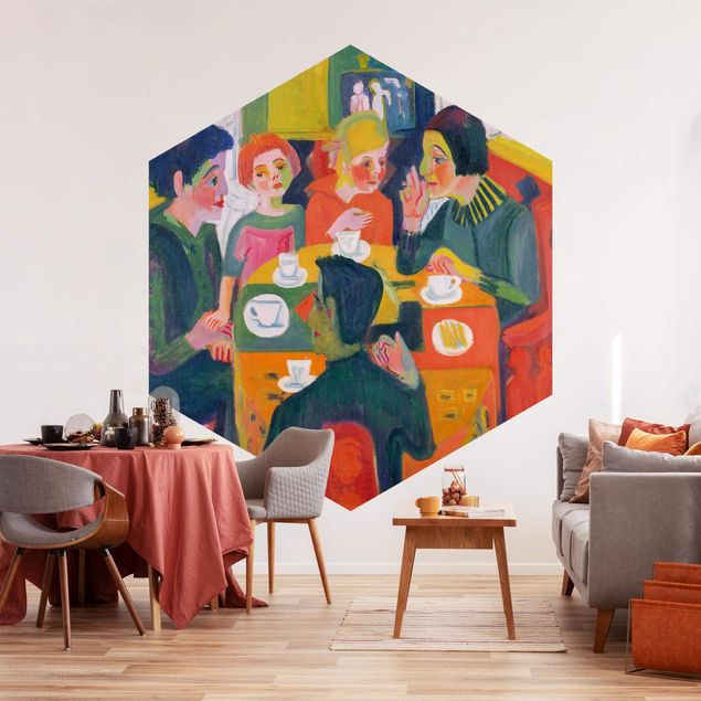 Papel de parede hexagonal Ernst Ludwig Kirchner - Coffee Table