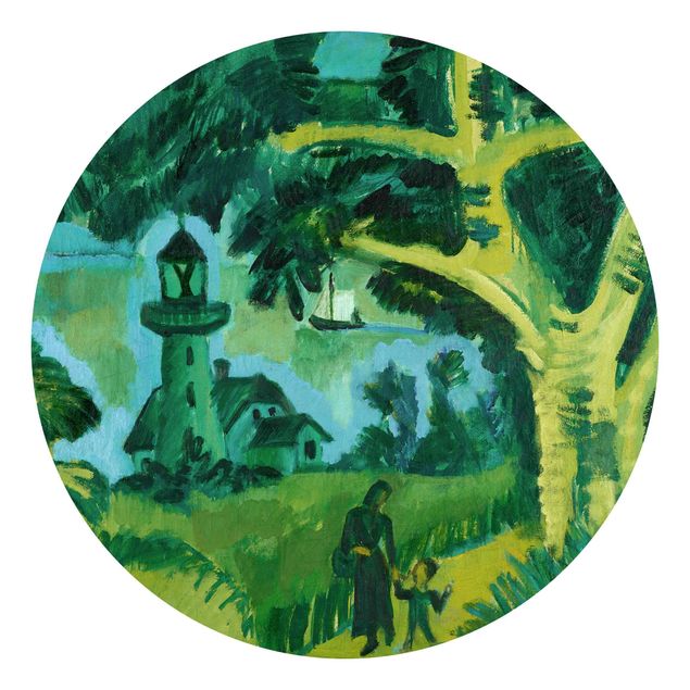 Papel de parede florestas Ernst Ludwig Kirchner - Lighthouse On Fehmarn