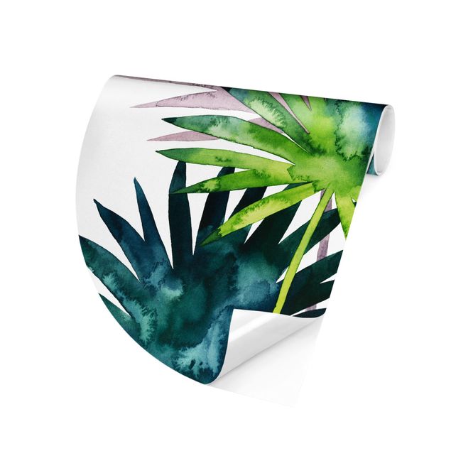 papel de parede floral Exotic Foliage - Fan Palm