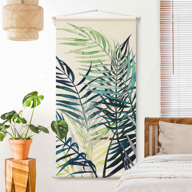 Tapeçaria de parede moderna Exotic Foliage - Palm Tree
