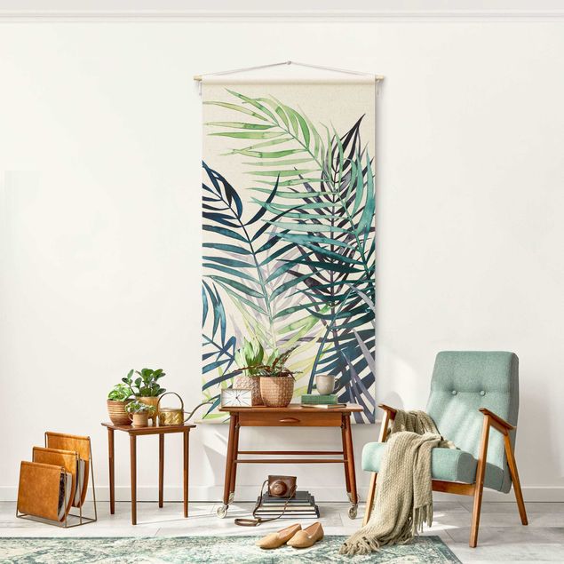 decoraçao para parede de cozinha Exotic Foliage - Palm Tree