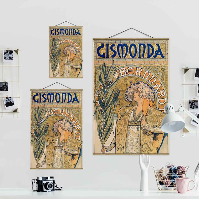 quadro com frases inspiradoras Alfons Mucha - Poster For The Play Gismonda