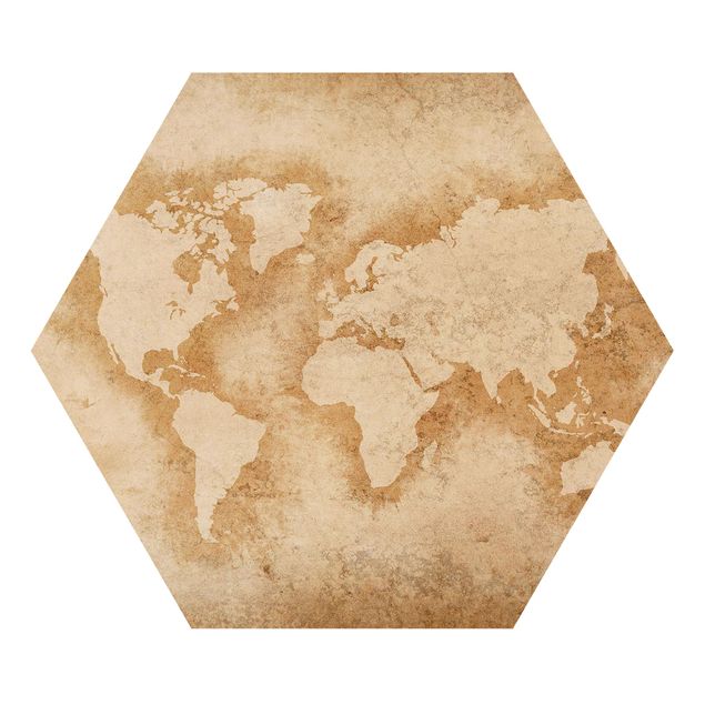 Quadros forex Antique World Map