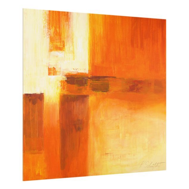 Quadros de Petra Schüssler Petra Schüßler - Composition In Orange And Brown 01