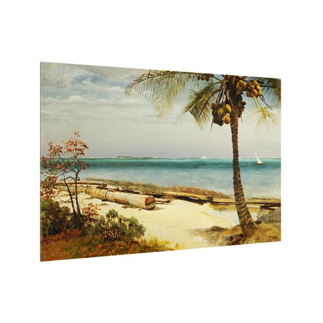 Quadros por movimento artístico Albert Bierstadt - Coast In The Tropics