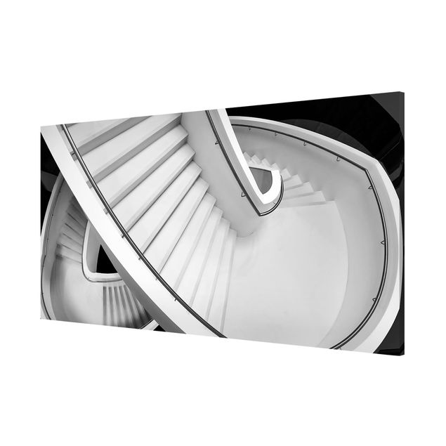 Quadros modernos Black And White Architecture Of Stairs