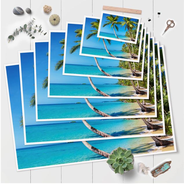 quadros azuis Beach Of Thailand