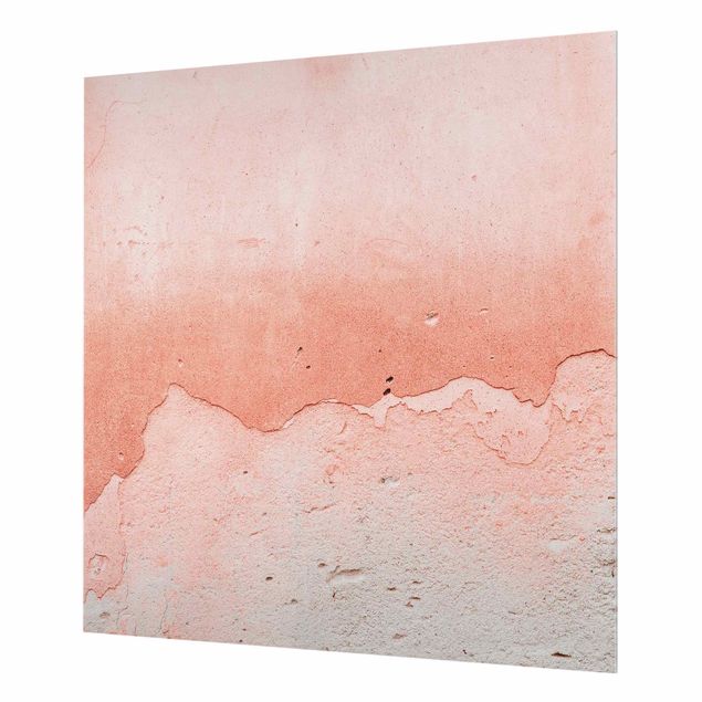 Painel anti-salpicos de cozinha Pink Concrete In Shabby Look