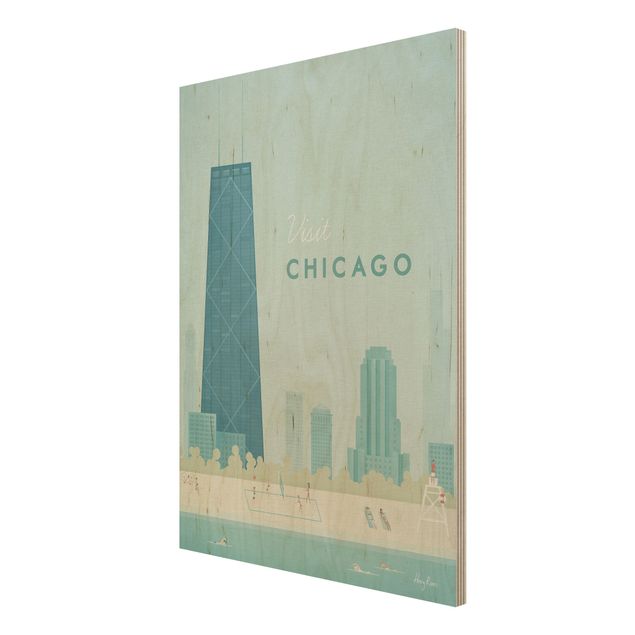 Quadros de Henry Rivers Travel Poster - Chicago