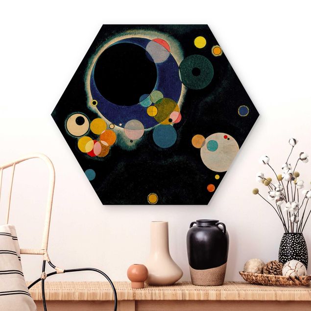 Quadros movimento artístico Expressionismo Wassily Kandinsky - Sketch Circles