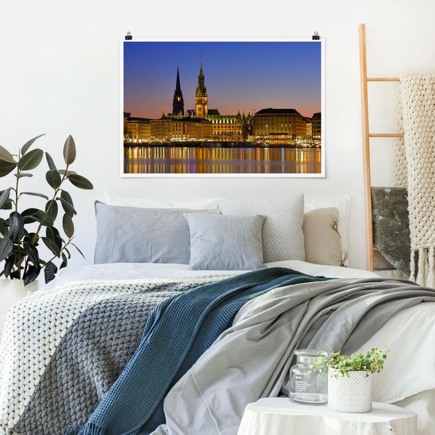 Posters cidades e paisagens urbanas Hamburg Panorama