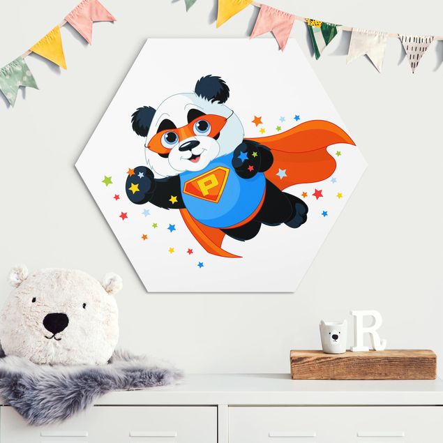 decoração para quartos infantis Super Panda