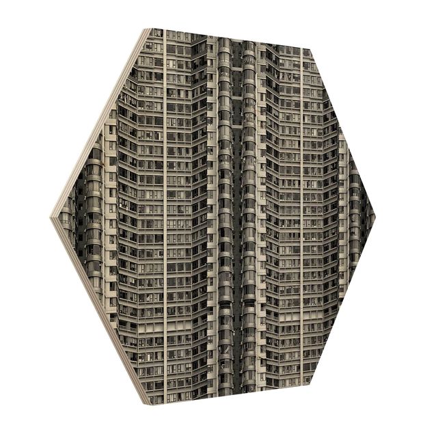 Quadros hexagonais Skyscraper
