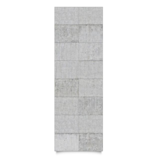 Papel autocolante para móveis em cinza Concrete Brick Look Gray