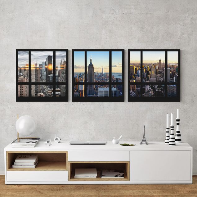 Quadros Nova Iorque Window Views Of New York