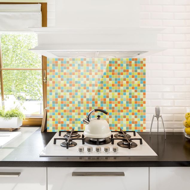 Painel anti-salpicos de cozinha padrões Mosaic Tiles Sommerset