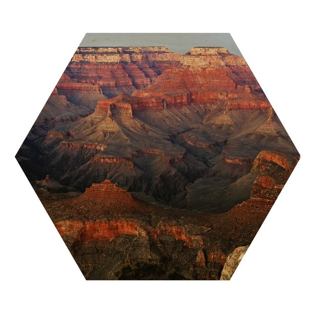Quadros hexagonais Grand Canyon After Sunset