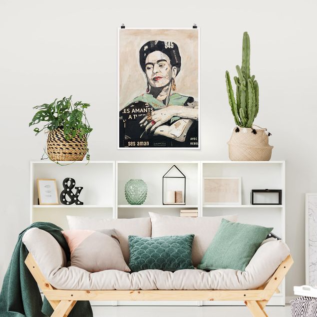 Quadros famosos Frida Kahlo - Collage No.4