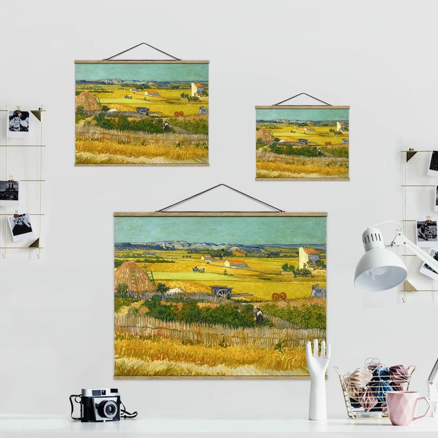 quadros de paisagens Vincent Van Gogh - The Harvest