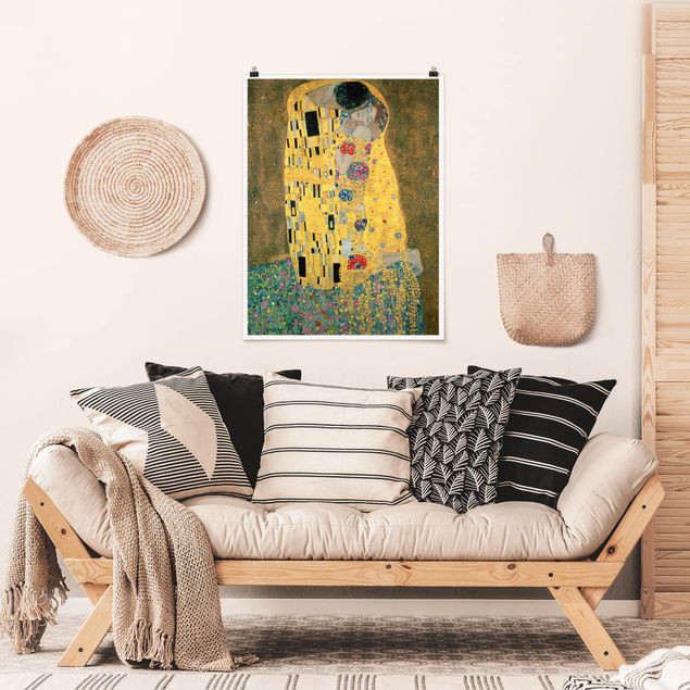 Quadros por movimento artístico Gustav Klimt - The Kiss