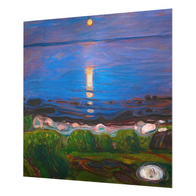 Painel antisalpicos Edvard Munch - Summer Night On The Sea Beach