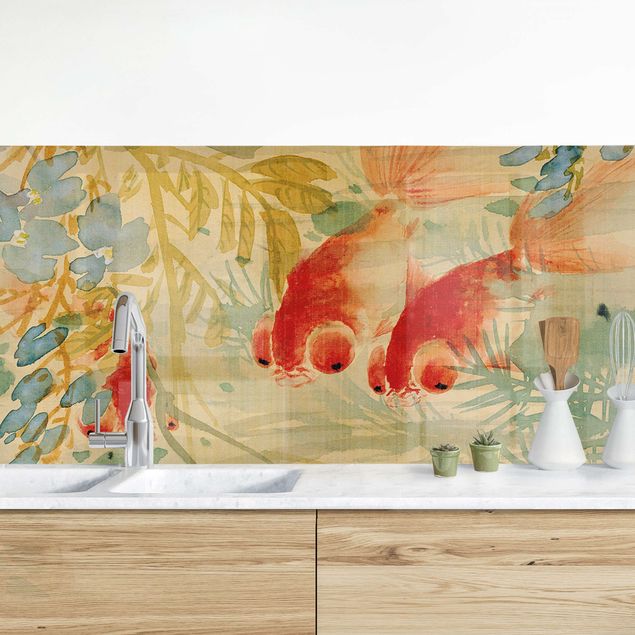 decoraçao para parede de cozinha Ni Tian - Goldfish