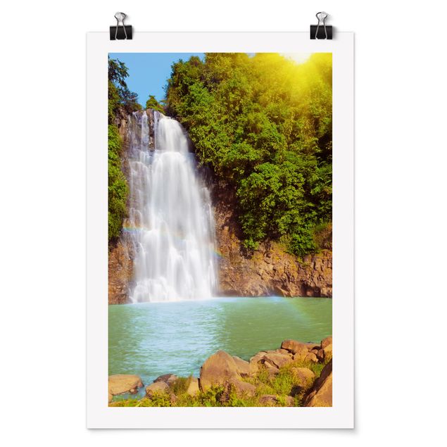 Posters paisagens Waterfall Romance