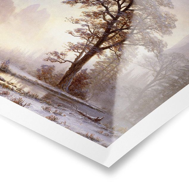 Posters quadros famosos Albert Bierstadt - Valley of the Yosemite, Snow Fall