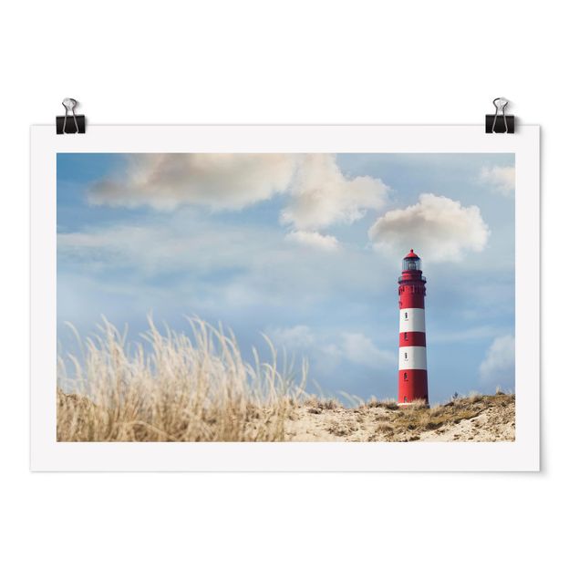 quadro decorativo mar Lighthouse Between Dunes