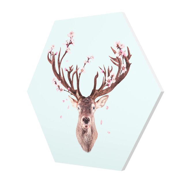 Quadros forex Deer With Cherry Blossoms